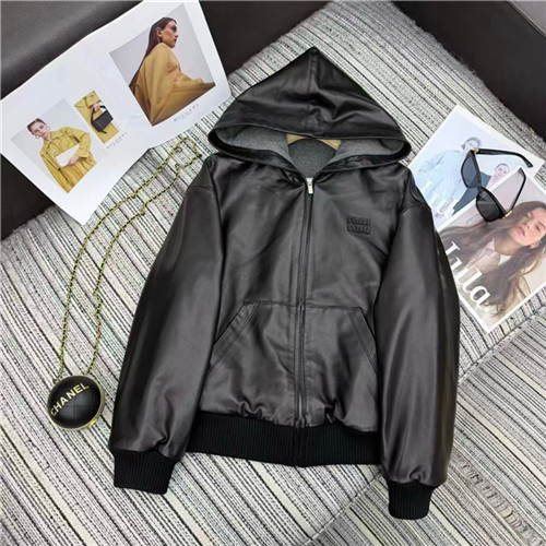 미우미우 양가죽 후드 자켓 M31080 2025/신상