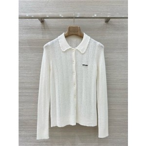 미우미우 긴팔 폴로 셔츠 M53355 2026/신상