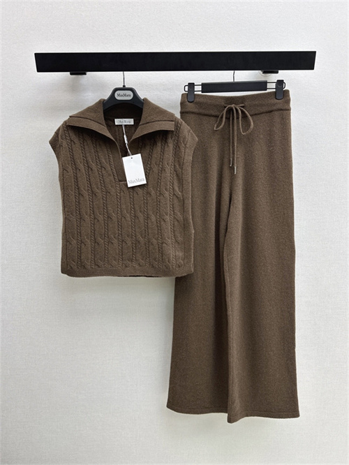 막스마라 민소매 폴로 니트 캐주얼 바지 세트 M73801 2026/신상